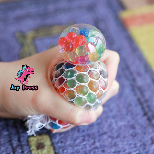 Squeezy Rainbow Jelly Ball Squishy Stress Ball Toy