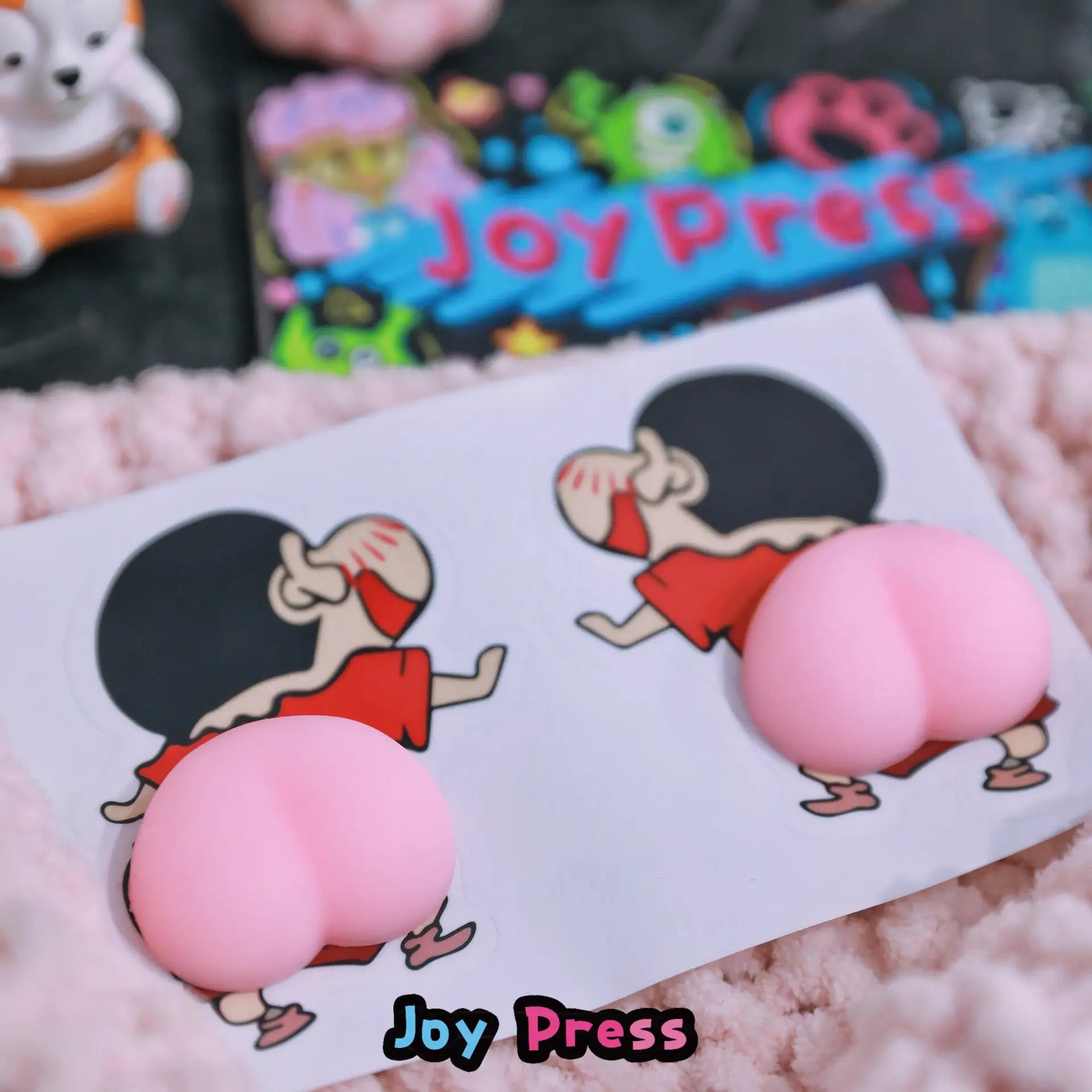 Crayon Shin-Chan's Butt Mochi Squishy Stickers (5 in a pack) Joy Press 